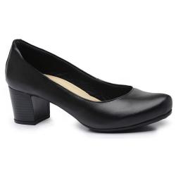 716BL-0001 SCARPIN SALTO BLOCO PRETO - Código 716BL-0001